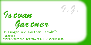 istvan gartner business card